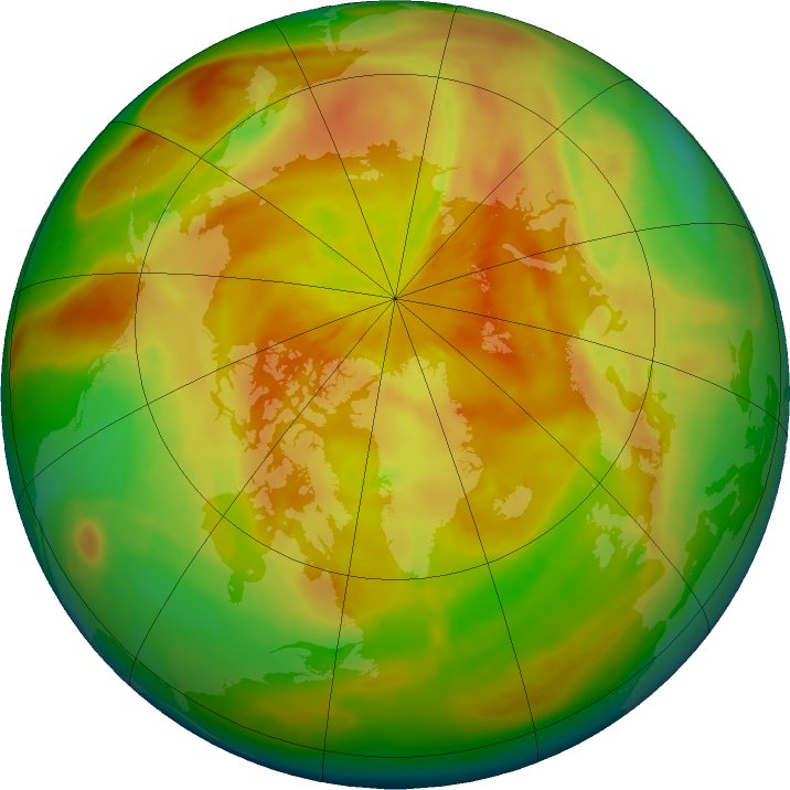 Arctic ozone map for 17 April 2016